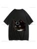New Arrival Funny Cat Meme Emotion Print T-Shirt Kawaii Harajuku Summer Style Fashion Loose Short Sleeve Y2k Wounisex Unisex Clothes