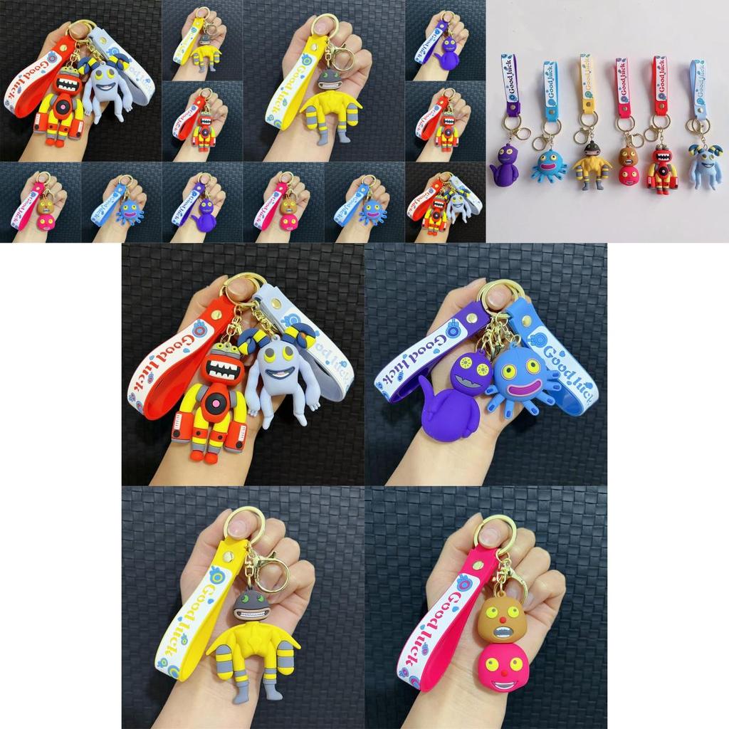 Cute And Fun Pvc Monster Keychain For Bags And Keys