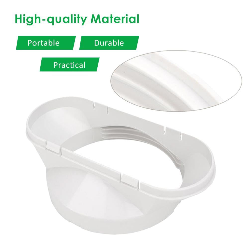 Exhaust Hose Interface for 5.12in Diameter Duct Exhaust Hose Coupler Flange Tube Connector for