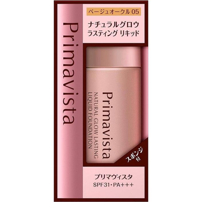 Kao Sofina Primavista Natural Glow Стойкая жидкая тональная основа Бежевый Охра Розовый ОхраОхра Beige Ochre 05