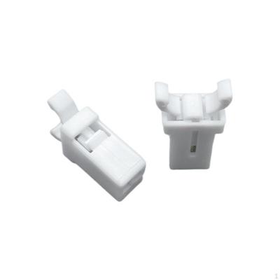 Trash Can Lock, Automatic Locking Coil Buckle Press Latch, Universal Fit 10pcs White