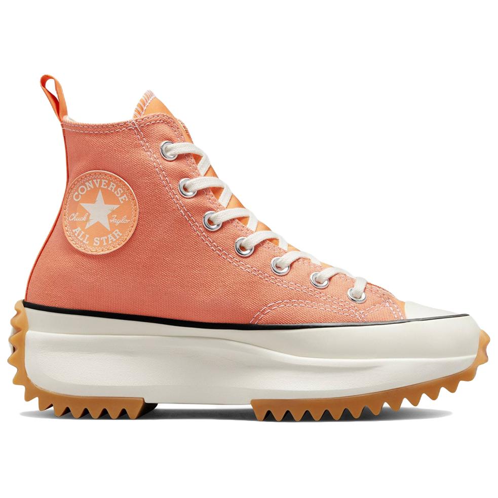 Converse Run Star Hike Celestial Comfortable Versatile Mid-Top Canvas Shoes Women Sneakers Orange A02899C