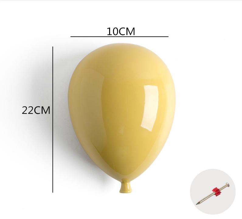 Creative Ceramics Balloon Wall Hanging Wall Decoration Modern Home Background Wall Children's Room Lovely Cartoon Stereoscopic