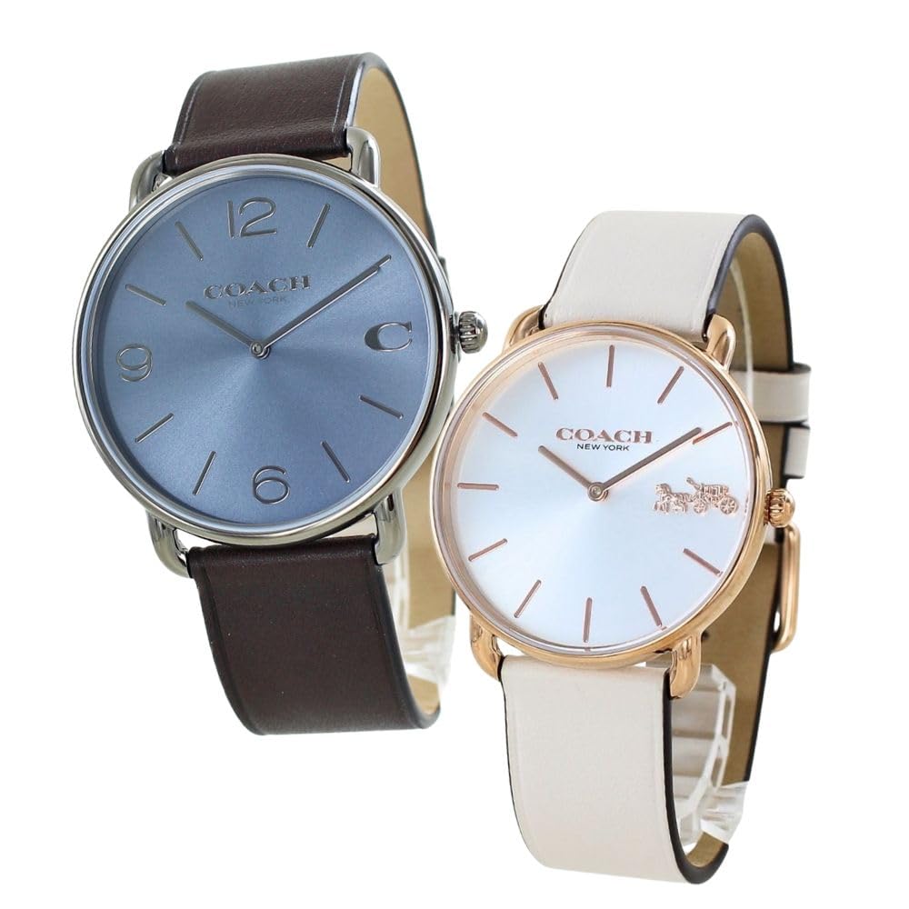 

Коробка для зберігання парних годинників Пара годинників Elliott Slim Thin Leather Strap Brown Ivory 1460264714504380 [Coach] Чоловічі Жіночі [Елемент]