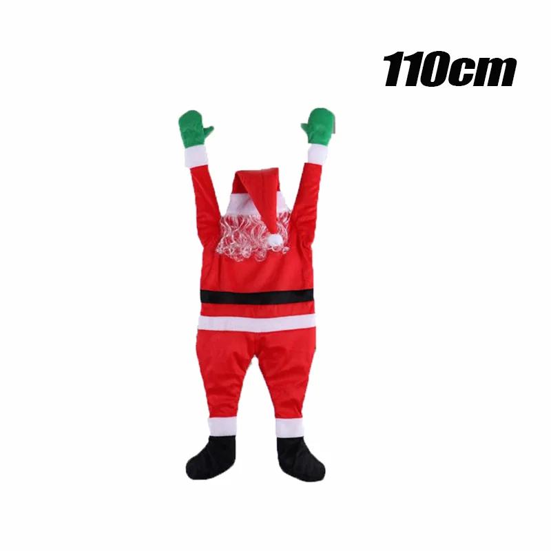 Santa Claus Decoration Light Up Santa Claus Outdoor Indoor Hanging Climbing Santa Claus Bookshelf Mantel Christmas Decoration
