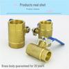 Thickened All-Copper Ball Valve, 4/6-inch, Male/Female Thread, Long Handle