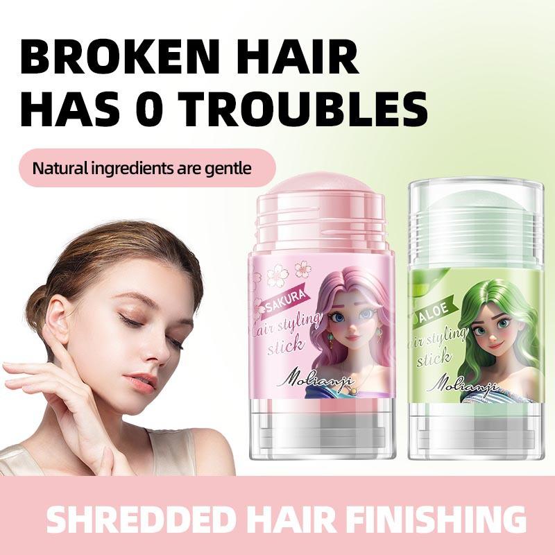 2 Flavors of Hair Styling Cream, Long-lasting Styling, Anti-frizz Bangs Hair Wax Stick,