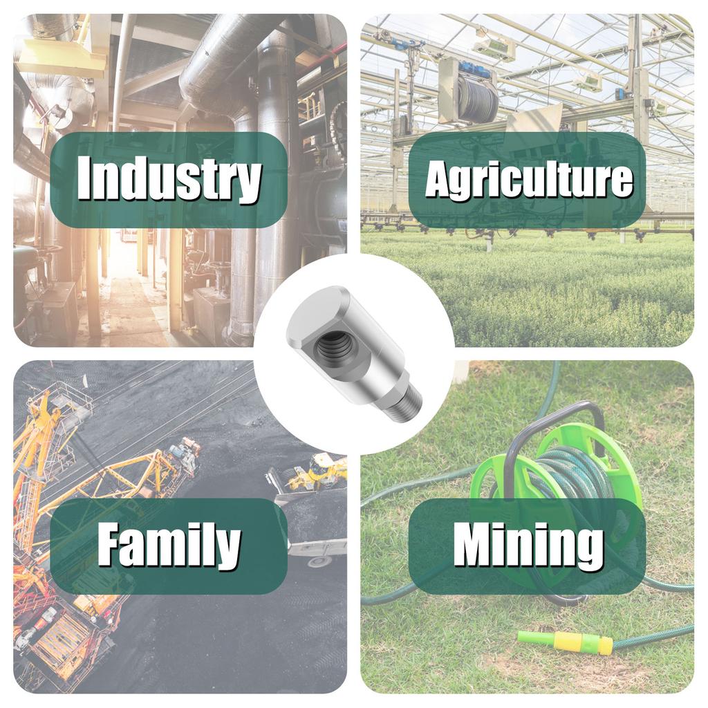 3/1PCS Hose Reel Swivel with Grease Zerk Heavy Duty Hose Reel Parts Fitting 1/2inch MXF High Pressure Swivel Connector