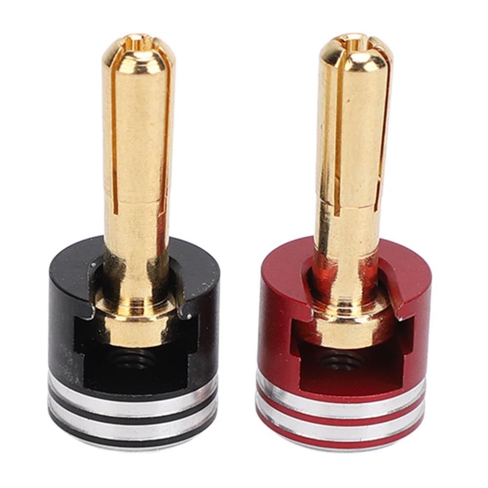 2Pcs Metal RC Heatsink Banana Plug Connectors Banana Plug Connectors  for RC Monster Truck
