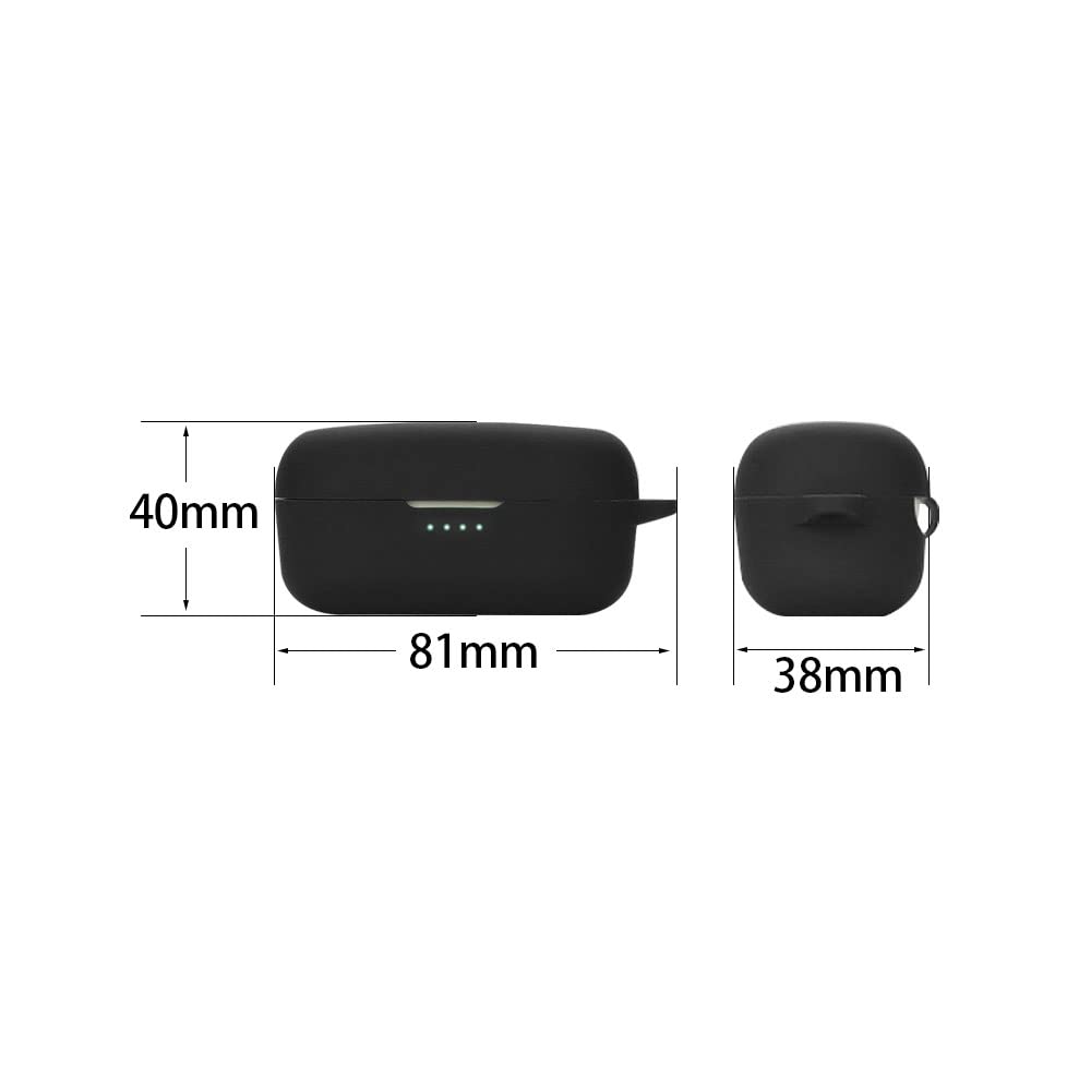 HVUYAL Case for Yamaha TW-E3B True Wireless Earphones. Features a Loss Prevention Hook, Lightweight, Scratch-resistant, Shockproof, Dustproof,