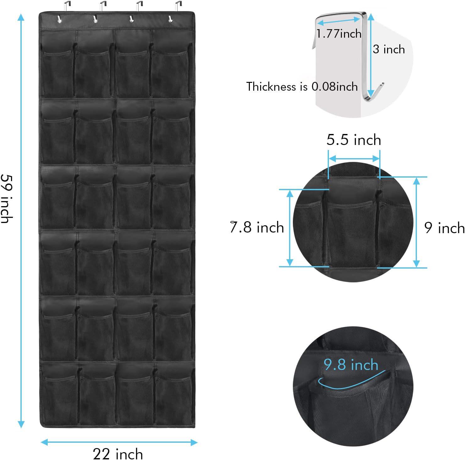 

Органайзер для хранения обуви и сетчатый органайзер с 40 карманами, подвешиваемый на дверь