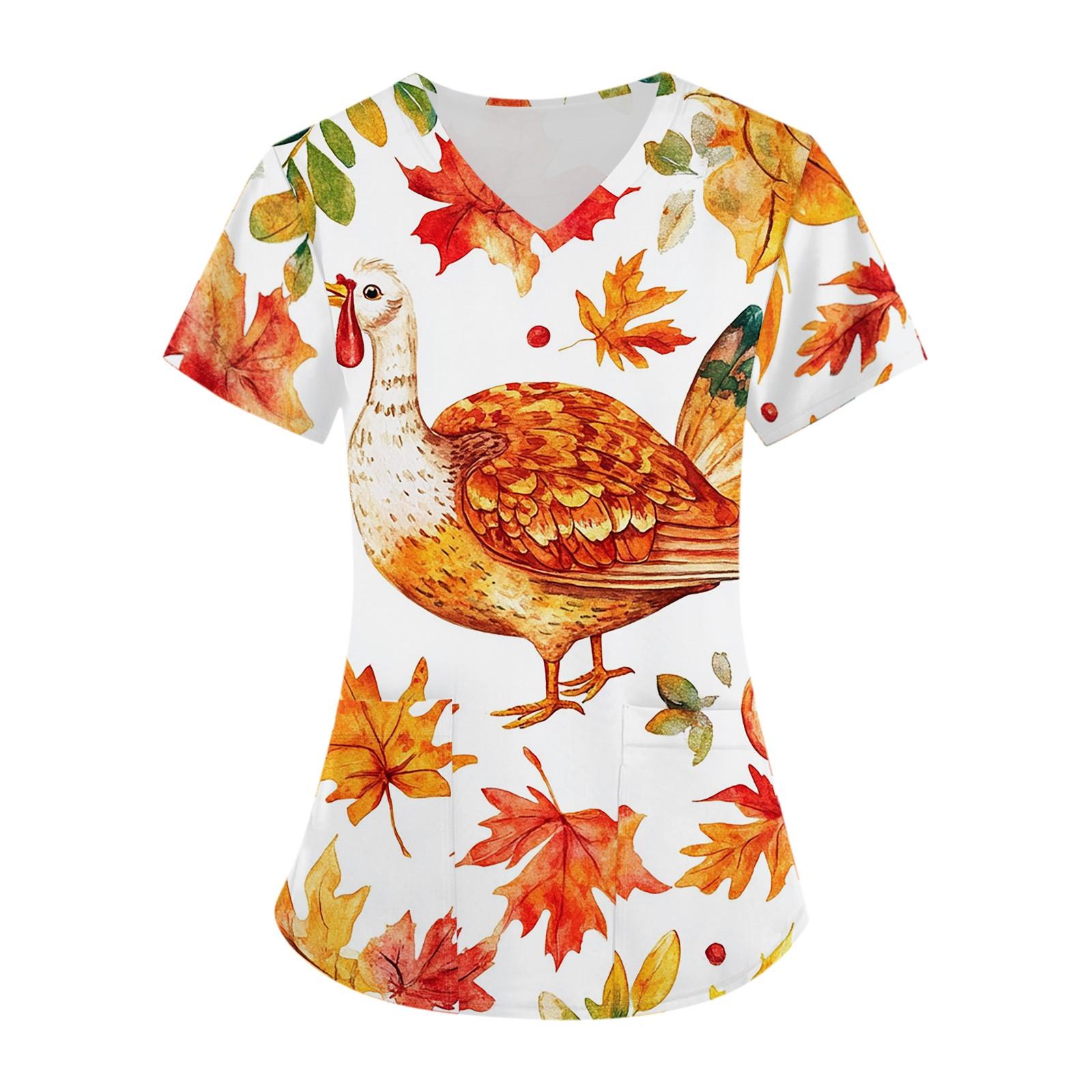 

Женская мода с v-образным вырезом, короткими рукавами и карманами, топы с принтом XXXXXL шафрановый