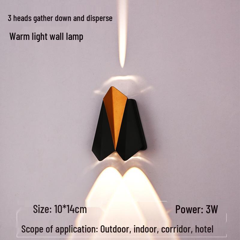 Airplane Series Outdoor Minimalist Wall Light for Villa, Courtyard, Balcony, Corridor, Aisle, or Stairway