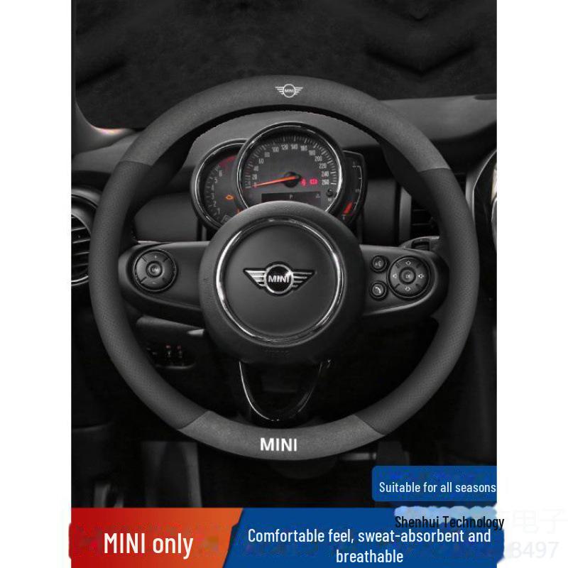 BMW MINI Cooper Fun Suede Steering Wheel Cover for Countryman and One Models (Women's)