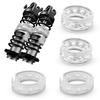 2 PCS Universal Rubber Vehicle Shock Absorber Coil Spring Bumper Buffer D/F Type