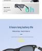 AI Bluetooth Translation Glasses: LC103-02 UV Color-Changing Lenses, Music & Call Functionality Sunglasses