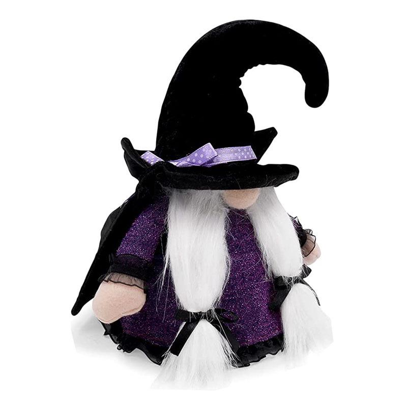 2026 Halloween Witch Hat Light-Up Faceless Doll Ornament