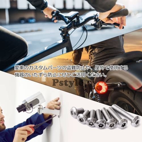 Pstyle. Tamper-Resistant Screws and Bolts, 304 Stainless Steel, M4, Pack of 20, PST-138 (M4x14mm)