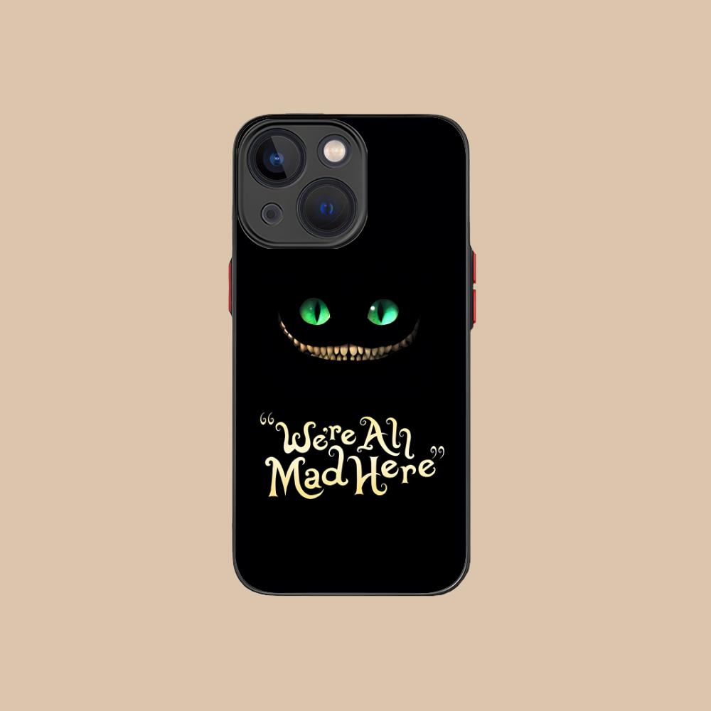 C-Cheshire Cats Phone Case for iPhone 16 15 14 13 12 11 X XR XS 8 7 Pro Max Plus Mini Colour Printing Silicone Cellphones Luxury