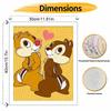 Disney Chip 'n Dale Love oil paint by numbers painting kit handmade diy home decor gifts wall art canvas crafts for living room decor