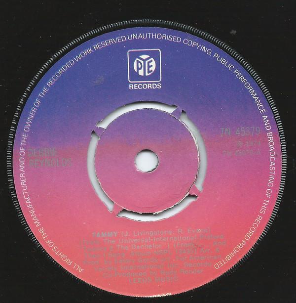 

7inch Record DEBBIE REYNOLDS - Tammy 7N45379 Pye Records 1974 UK Pop Used