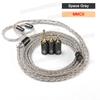 QKZ Q1 MAX S-TYPE MMCX Headphone Audio Cable 16-Stand HiFi Grade Silver Plated Cable QDC KZ C for QKZ HBB ZXT AS16 PRO ZSN PRO X
