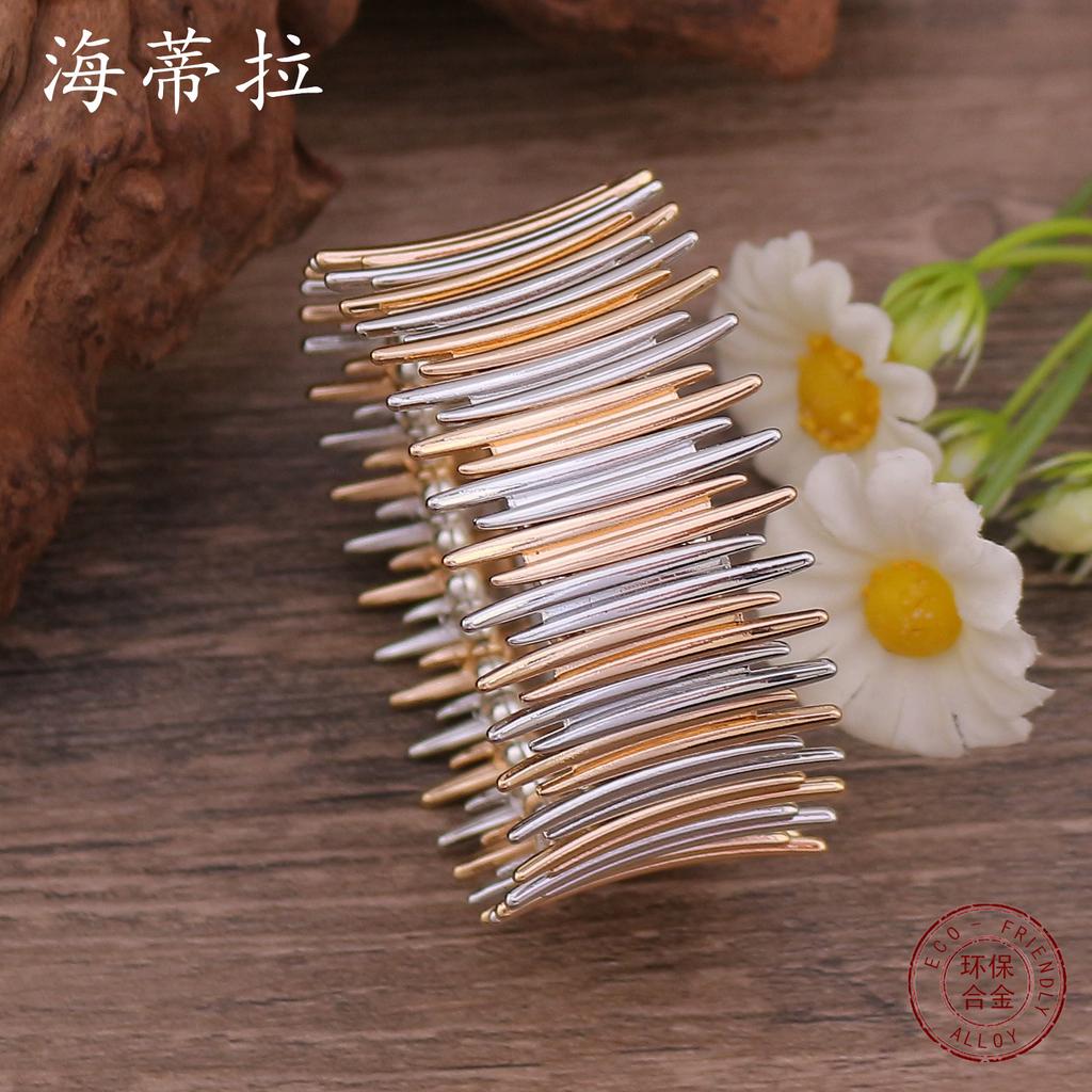 Original two-color splicing thorn elastic alloy bracelet, advanced sense irregular men's and women's environmental protection alloy bracelet