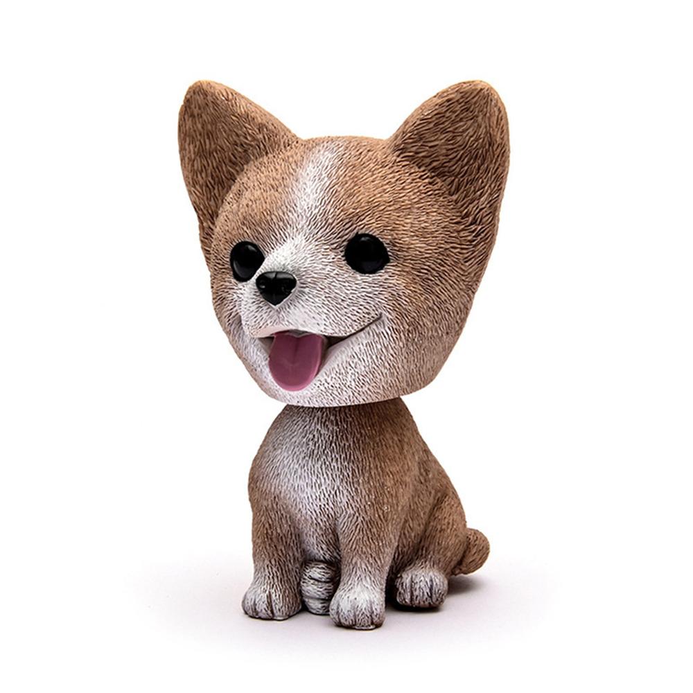 Car Decoration Cute Cartoon Dogs Action Figure Figurines Car Ornament Auto Interior Dashboard Accessories for Girls Gifts