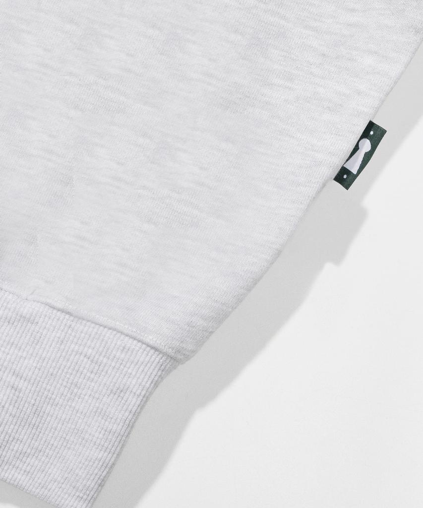 ESCAPEFROM Burgundy Baitree Logo Print Sweatshirt White Melange