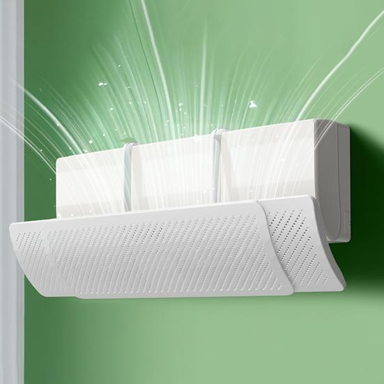 Retractable Air Conditioner Wind Deflector Adjustable Anti-Direct Blowing AC Windshield Baffle Universal Hanging Air Conditioning Wind Diverter