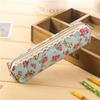 For Girl Mini Makeup Bag Retro Flower Vintage Pencil Bag Zipper Pouch Cosmetic Bag Pencil Case