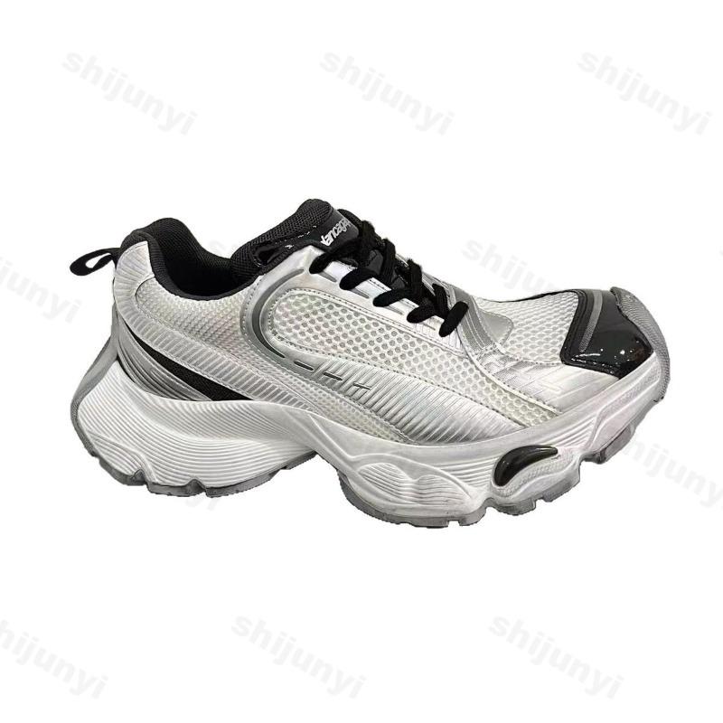 Fashion 2025 New Spring Men's Thick Bottom Height Increasing Mesh Breathable Sport Leisure Shoes Comfortable Lightweight chunky sneakers