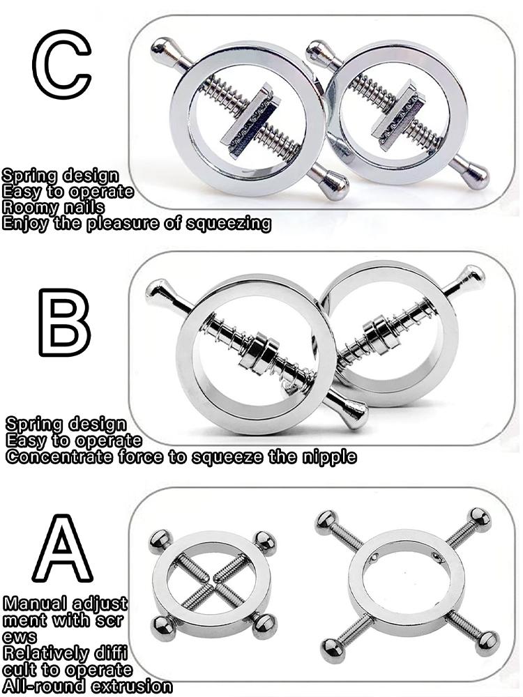 Erwachsenen Spielzeug Verstellbare Nippelklemmen Paar Sex Fesselspiele Frauen Nippel Reizen und Flirten Korrektur Brustklemmen Spielzeug