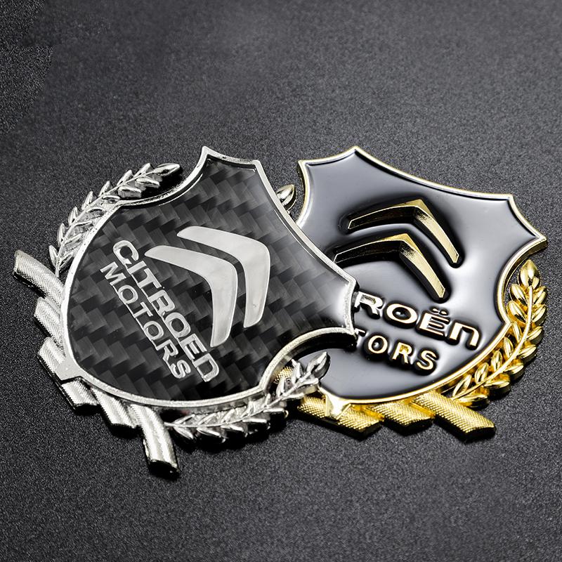 APG1  3D Metal Car Emblem Badges Stickers Car Window Sticker For Citroen C4 C3 C2 C1 Berlingo Xsara Grand Picasso Car Styling Paster