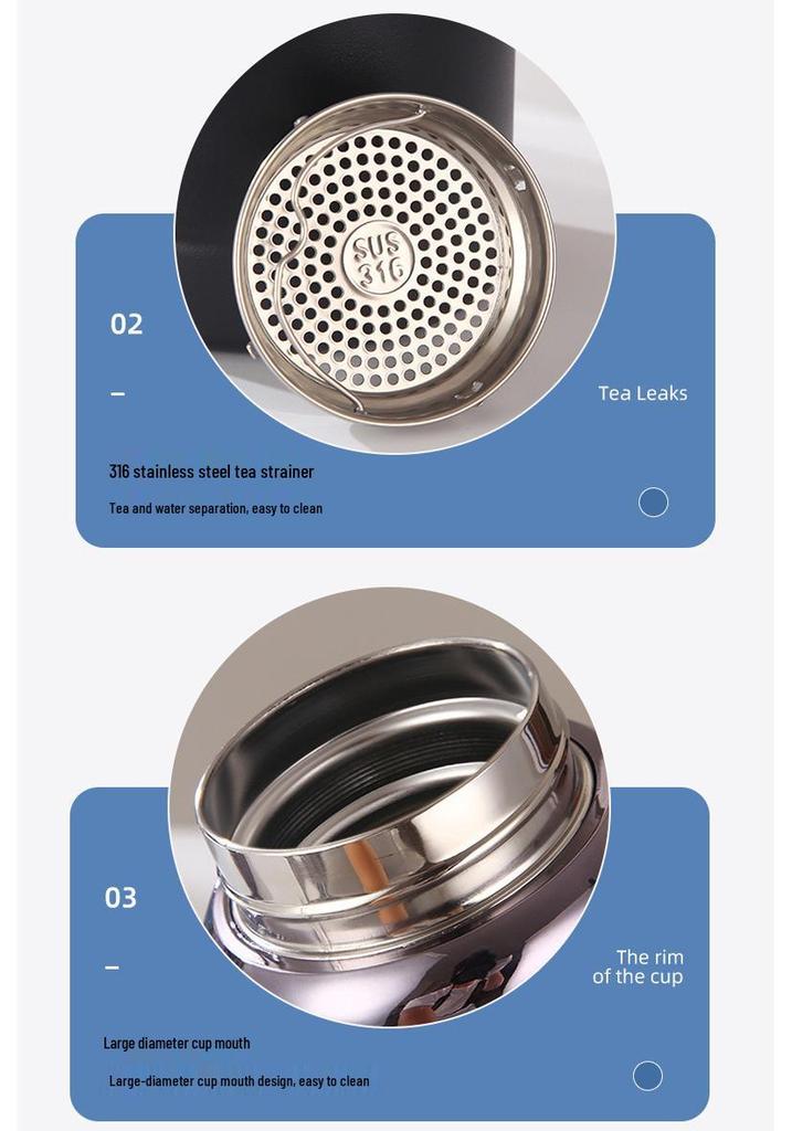 316 Stainless Steel Smart Thermos with Temperature Display, Extra-Large Capacity for Home & Outdoor Use