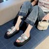 Cool slippers women's summer outer wear New year's thick-soled casual beach sandals women's summer bread flip