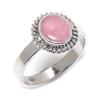 Natural Rhodochrosite Gemstone Handmade 925 Solid Silver Jewelry Ring S.7 I4P33