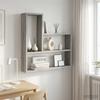 Wall Shelf Sonoma Grey 60 x 11 x 60 cm Engineered Wood