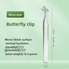 1pcs Lash Extension Tweezers Set Stainless Steel Precision Anti Static False Lashes Volume Golden 7-shaped Curved Makeup Tools