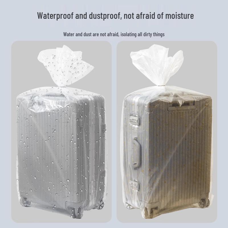 Transparent Extra Thick 20-28 Inch Suitcase Protector Cover - Full Coverage & Removable