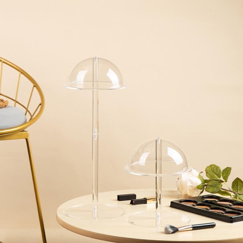 Multifunktionale Hutaufbewahrungslösung Acryltextur Hutkollektionsaufbewahrungshalter Perfekt für Schlafzimmer und Einzelhandelsausstellung