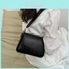 Modern Trendy Square Bag Sleek Pu Material Shoulder Bag For Daily Wear In Black White Blue And Khaki