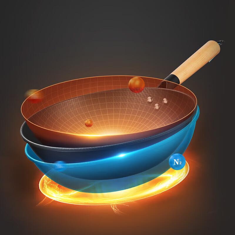 Chui Da Huang Shang Hua 3-Piece Iron Cookware Set