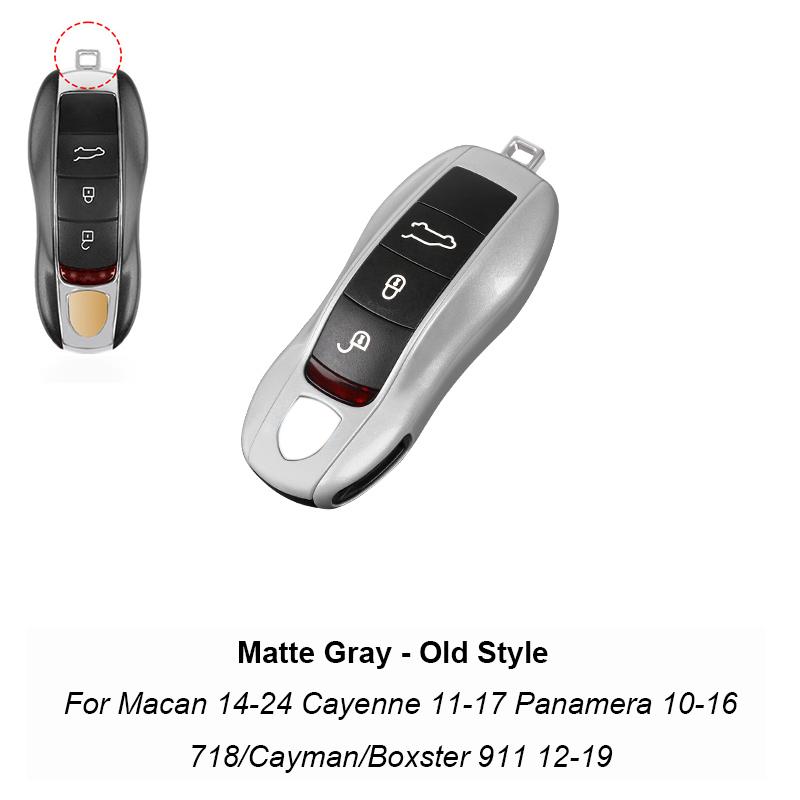 Remote Smart Car Solid Color Abs Key Cover For Porsche Panamera Macan 718 Taycan 911 Cayman Boxster 9ya 971 Car Accessories