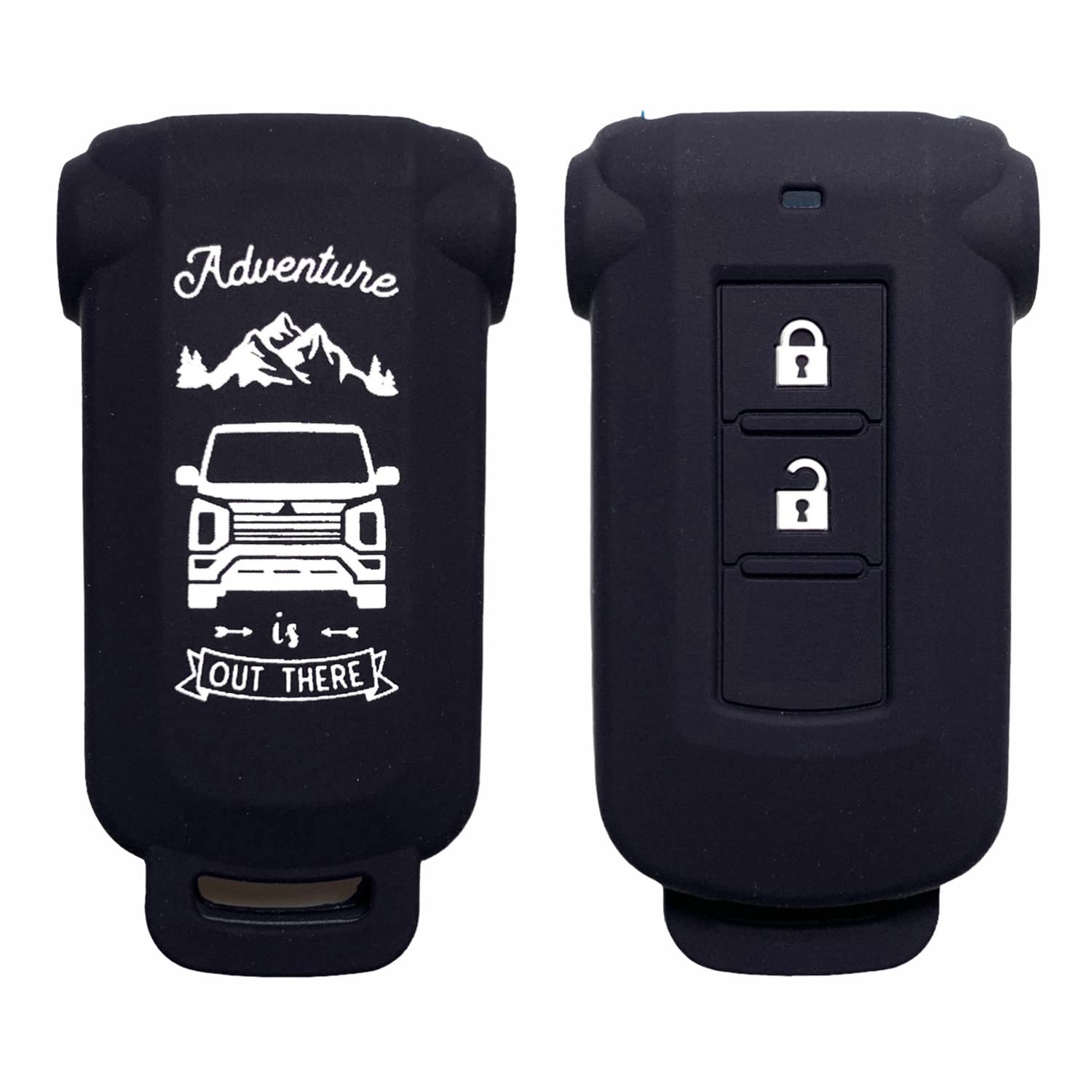 

Suity Silicone Cover for Mitsubishi Delica D5 Smart Custom Designed to Prevent Compatible with Delica Outlander ek Space and Dayz Roox No Trunk Key,