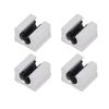 4 Pcs Linear   Bearing Slide Block SBR12UU Aluminum Alloy Open Linear Bearing Slide Unit