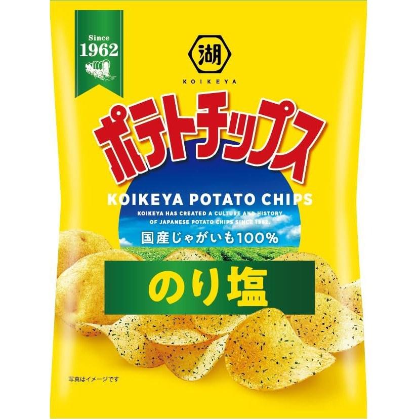 Koikeya Small Bag Potato Chips Seaweed Salt 25g x 24 Bags