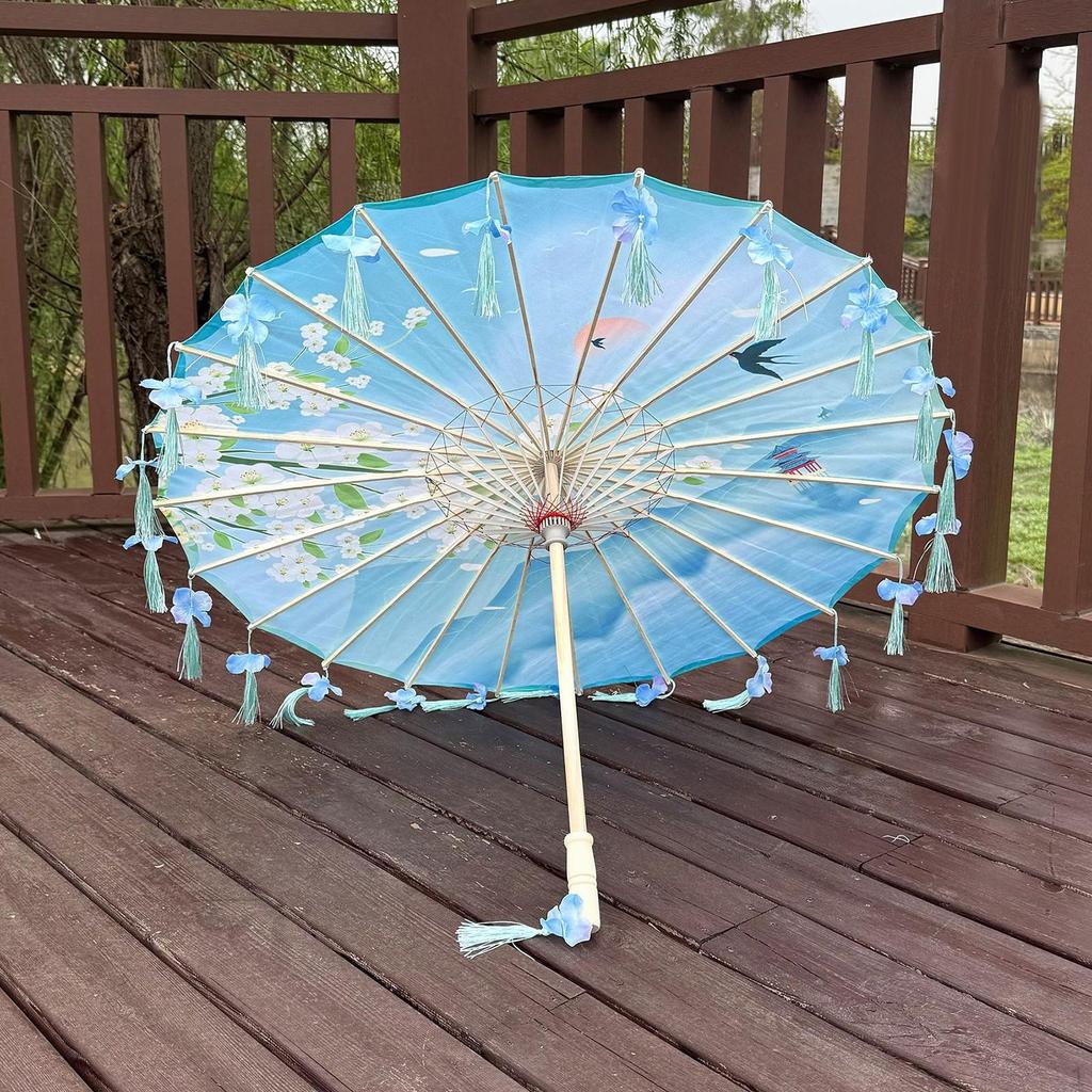 Chinese Umbrella Classical Craft Dance for Village Scenery Photography