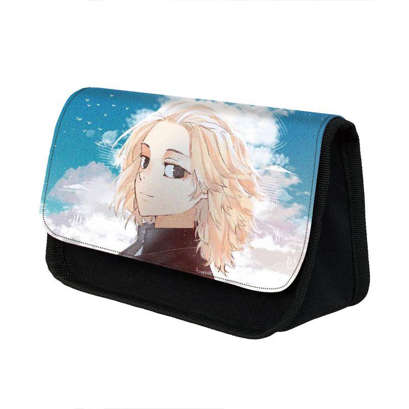 Tokyo Polyester Revengers School Pencil Case Large Capacity Writing Case Double