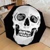 1pc Skull Bone Automatic Folding Umbrella, Heavy Duty 8 Rib Iron Frame, Suitable for Travel, Daily Use, Birthday, Decor Gift 66